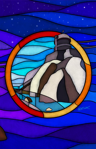 Stained glass - Riven - Prison Island